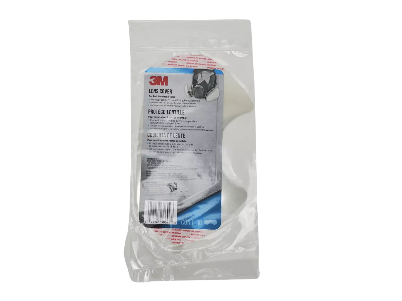 Clear Bag of Lens Covers for Respirators