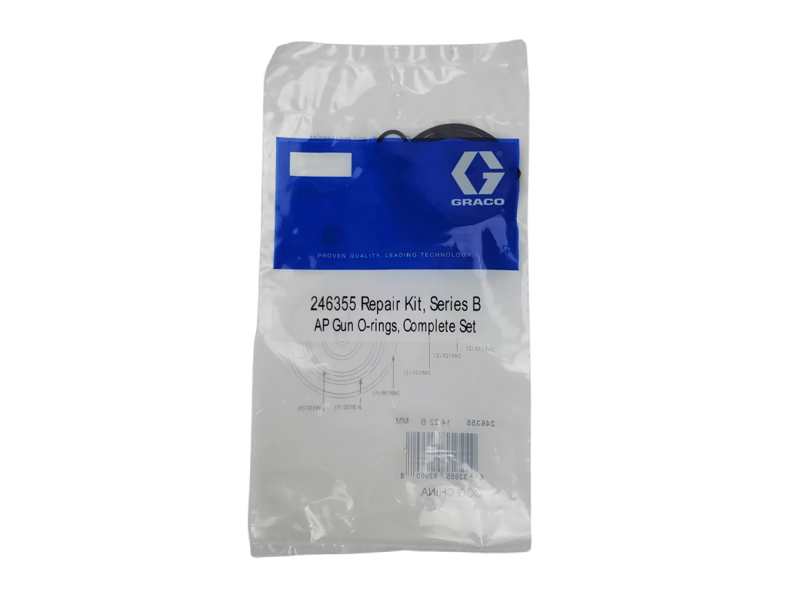 Graco AP Gun O-Rings - Essential Repair Kit Components, Complete Set, Series B